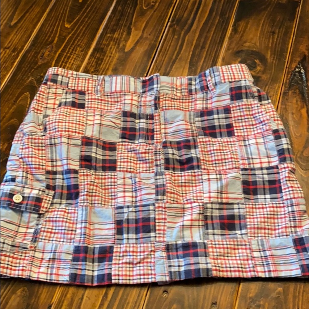 Super Cute Izod Madras Plaid Skirt